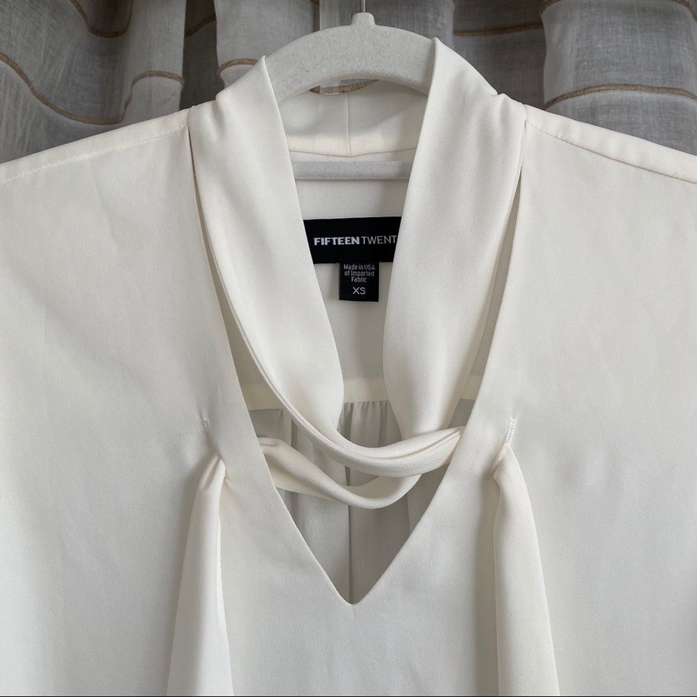 Fifteen Twenty Wrap Neck Tie Top - Picture 5 of 8